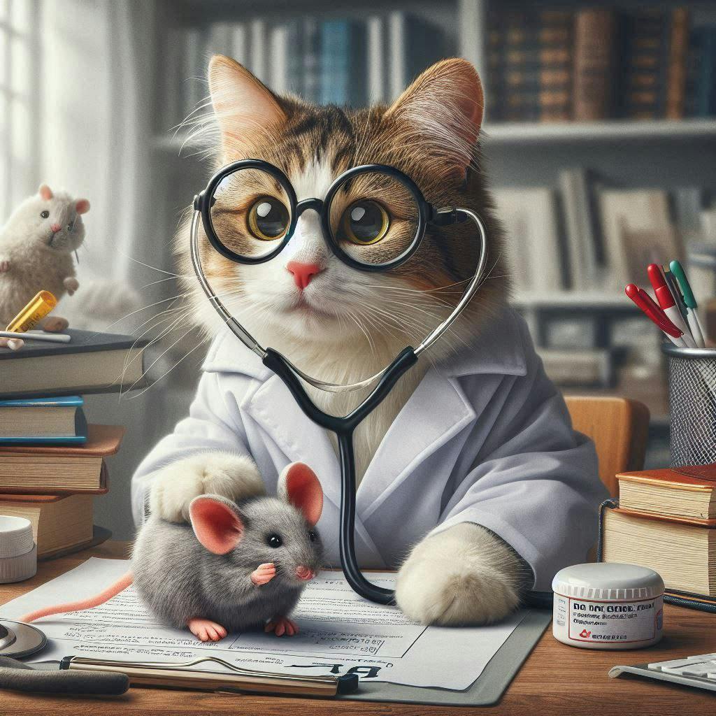 A doctor cat