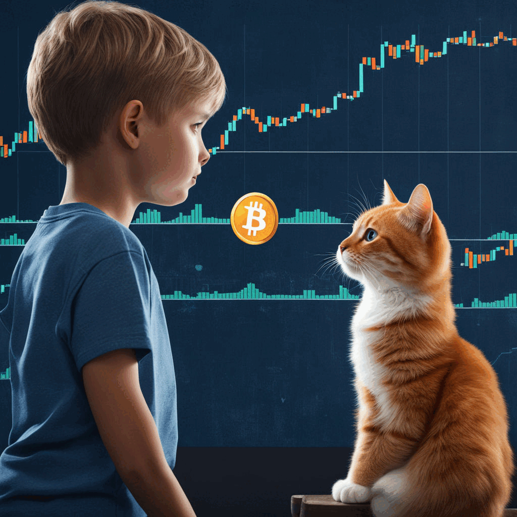 A Boy and Cat and Bitcoin
