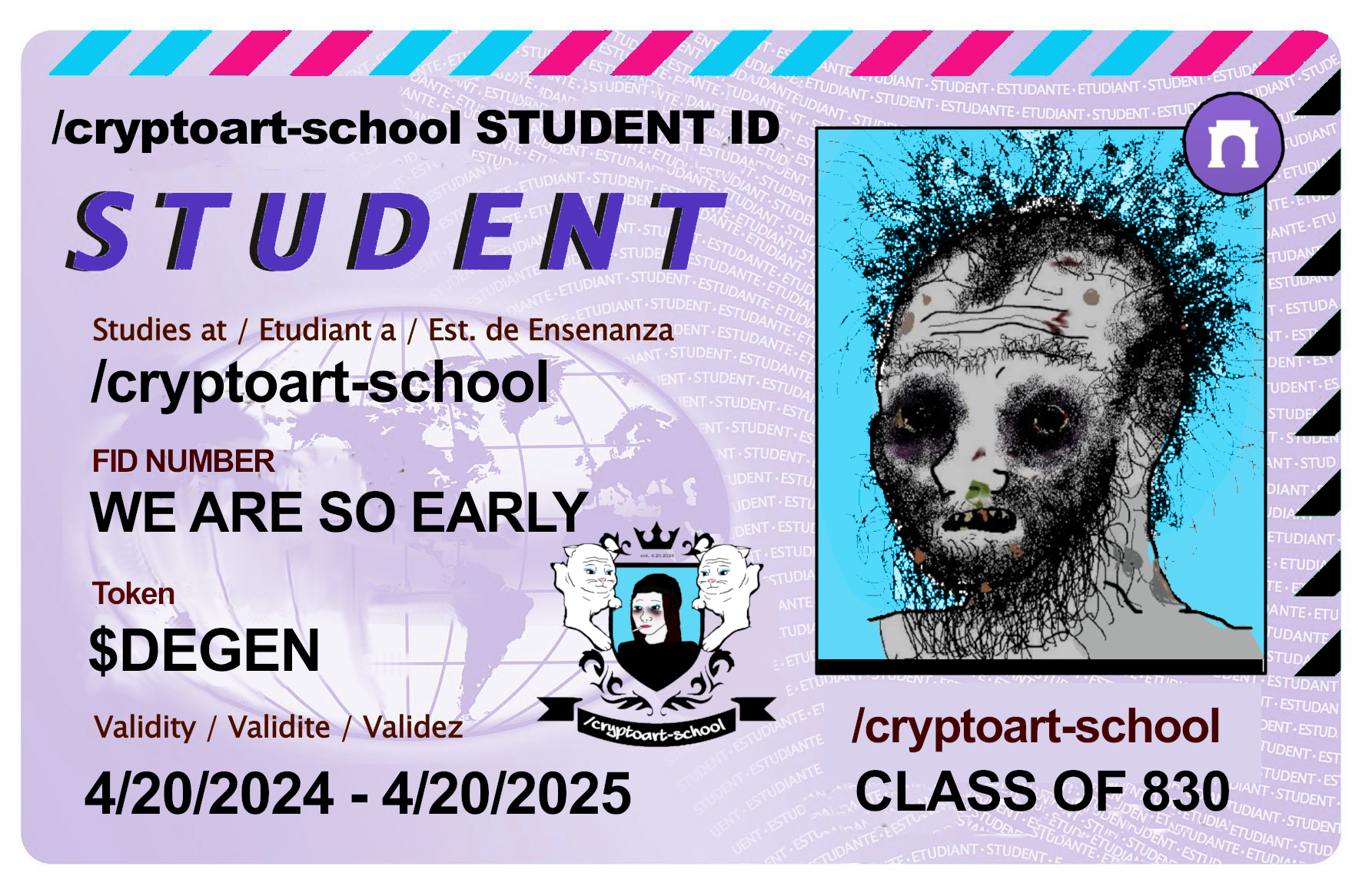 cryptoart-school student ID: boy