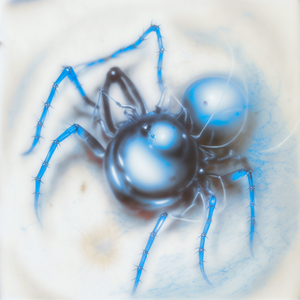 Blue Crystal Spider
