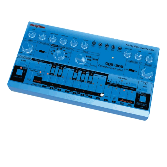 303 Synth (Interactive GLB)